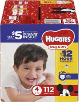 Фото - Підгузки Huggies Snug and Dry 4 / 112 pcs 