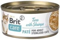 Корм для кішок Brit Care Pate Sterilized Tuna with Shrimps 70 g 