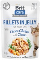 Корм для кішок Brit Care Fillets in Jelly with Choice Chicken/Cheese 85 g 