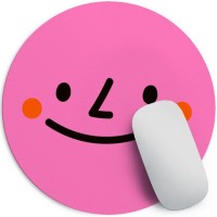 Zdjęcia - Podkładka pod myszkę Presentville Pink Smile Mouse Pad 