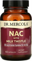 Zdjęcia - Aminokwasy Dr Mercola NAC with Milk Thistle 60 cap 