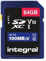 Фото - Карта пам'яті Integral High Speed SD UHS-I V10 U1 100MB/s 64 ГБ