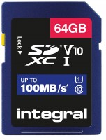 Карта пам'яті Integral High Speed SD UHS-I V10 U1 100MB/s 64 ГБ