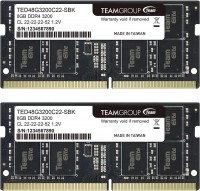 Zdjęcia - Pamięć RAM Team Group Elite SO-DIMM DDR4 2x8Gb TED416G3200C22DC-S01