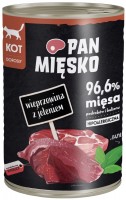 Karma dla kotów PAN MIESKO Wet Food Pork with Deer 400 g 