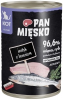 Zdjęcia - Karma dla kotów PAN MIESKO Wet Food Kitten Turkey with Salmon 400 g 