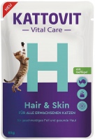 Фото - Корм для кішок Kattovit Vital Care Hair&Skin 85 g 