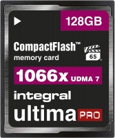 Карта пам'яті Integral UltimaPro CompactFlash Card 1066x VPG-65 128 ГБ