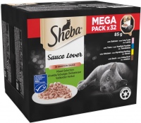 Karma dla kotów Sheba Sauce Lover Mixed Collection  32 pcs