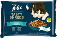 Karma dla kotów Felix Tasty Shreds Fish Selection in Gravy 4 pcs 