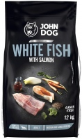 Корм для собак John Dog Adult M/L White Fish/Salmon 12 кг