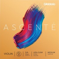 Струни DAddario Ascente Violin G String 3/4 Size Medium 