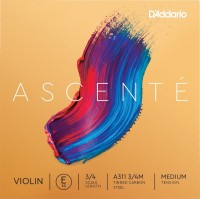 Struny DAddario Ascente Violin E String 3/4 Size Medium 