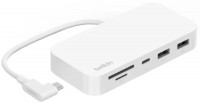 Кардридер / USB-хаб Belkin Connect USB-C 6-in-1 Multiport Hub with Mount 