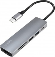 Кардридер / USB-хаб LogiLink UA0343 