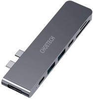 Кардридер / USB-хаб Choetech 7-in-1 USB-C Multiport Adapter 