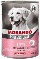 Karm dla psów Morando Professional Adult Dog Pate with Pork 400 g 1 szt.