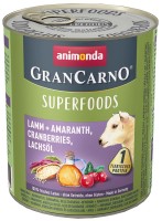 Karm dla psów Animonda GranCarno Superfoods Lamb/Amaranth/Cranberry 800 g 1 szt.