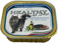 Фото - Корм для кішок HEALTHY Adult Pate Fish/Shrimps 100 g 