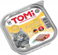 Фото - Корм для кішок TOMi Bowl Adult Poultry/Liver 100 g 