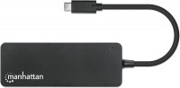 Кардридер / USB-хаб MANHATTAN 7-Port USB 3.0 Type-C Hub 