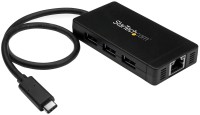 Кардридер / USB-хаб Startech.com HB30C3A1GE 