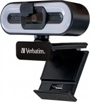 Kamera internetowa Verbatim Webcam with Microphone and Light 