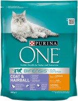 Корм для кішок Purina ONE Coat/Hairball  800 g