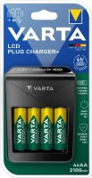 Ładowarka do akumulatorów Varta LCD Plug Charger Plus + 4xAA 2100 mAh 