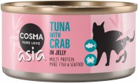 Karma dla kotów Cosma Pure Love Asia Tuna with Crab 6 pcs 