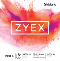 Struny DAddario ZYEX Viola Aluminum Wound D String Medium Scale Medium 
