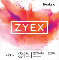 Struny DAddario ZYEX Violin D String Silver Wound 4/4 Medium 