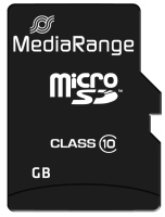 Карта пам'яті MediaRange microSD Class 10 with Adapter 8 ГБ