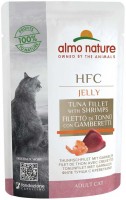 Фото - Корм для кішок Almo Nature HFC Jelly Tuna Fillet with Shrimps 55 g 