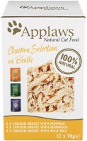 Корм для кішок Applaws Adult Pouch Chicken Selection in Broth 12 pcs 