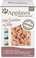 Karma dla kotów Applaws Adult Pouch Fish Selection in Jelly 12 pcs 