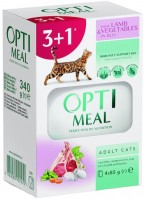 Karma dla kotów Optimeal Adult Lamb/Vegetables in Jelly 4 pcs 