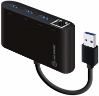 Zdjęcia - Czytnik kart pamięci / hub USB ALOGIC USB 3.0 SuperSpeed 3 Port HUB and Gigabit Ethernet Adapter 
