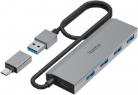 Кардридер / USB-хаб Hama H-200138 