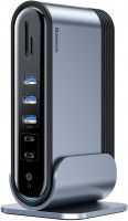 Кардридер / USB-хаб BASEUS Working Station Multifunctional Type-C HUB Adapter 