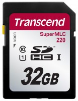 Zdjęcia - Karta pamięci Transcend SuperMLC 220 SDHC 32 GB
