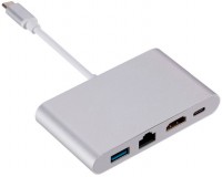 Фото - Кардридер / USB-хаб Dynamode Multiport USB 3.1 Type-C to HDMI-RJ45 