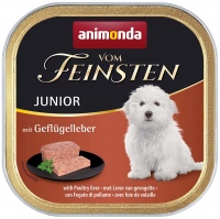 Karm dla psów Animonda Vom Feinsten Junior Poultry Liver 150 g 1 szt.
