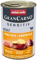 Karm dla psów Animonda GranCarno Sensitive Adult Turkey/Potato 0.4 kg