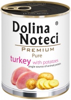 Karm dla psów Dolina Noteci Premium Pure Turkey with Potatoes 0.8 kg