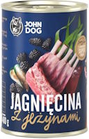 Karm dla psów John Dog Canned Adult Lamb/Blackberry 6 pcs 6 szt.