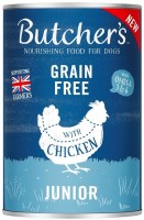 Karm dla psów Butchers Grain Free Canned Junior Chicken in Jelly 400 g 1 szt.