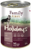 Karm dla psów Family First Canned Adult Venison/Goose 0.4 kg