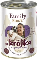 Корм для собак Family First Canned Adult Rabbit/Pear 0.4 кг