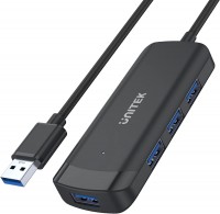 Кардридер / USB-хаб Unitek uHUB Q4 4 Ports Powered USB 3.0 Hub with 150cm Long Cable 